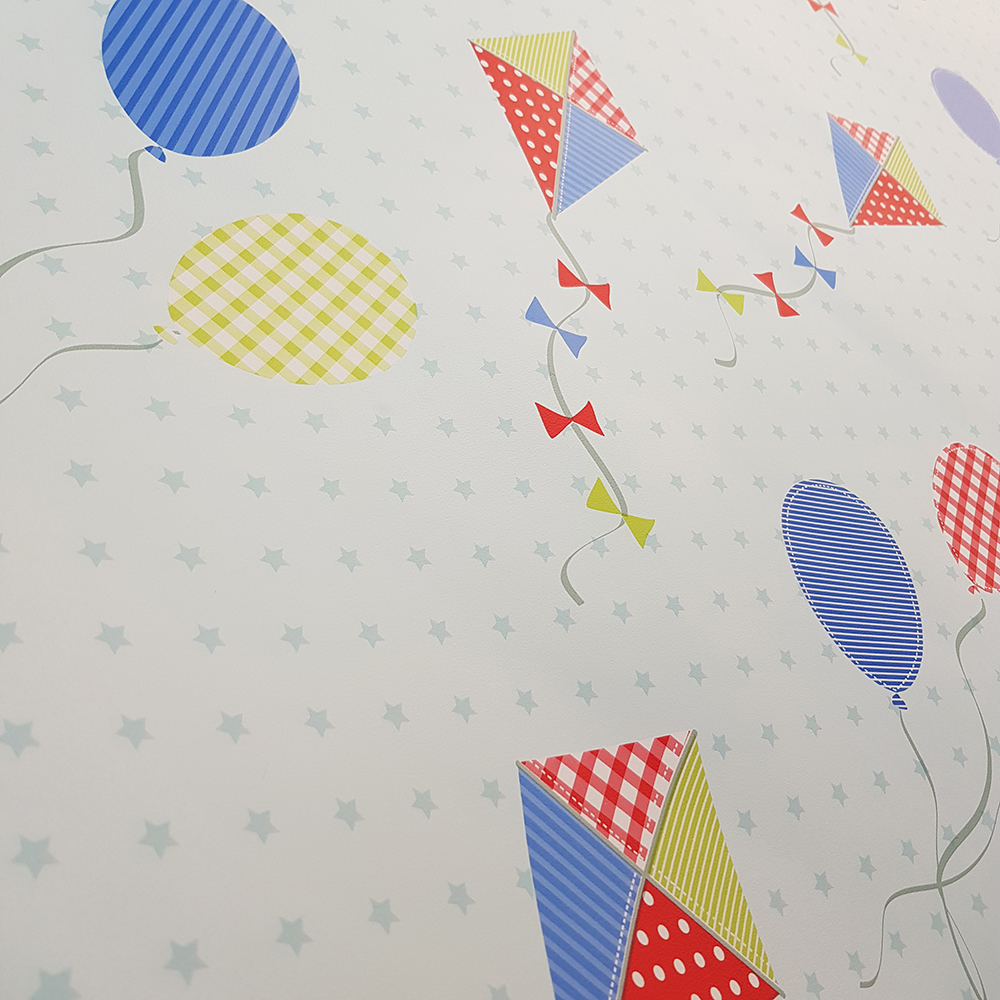 Uçurtma Desenli Çocuk ve Genç Odası İthal Duvar Kağıdı (5m²)